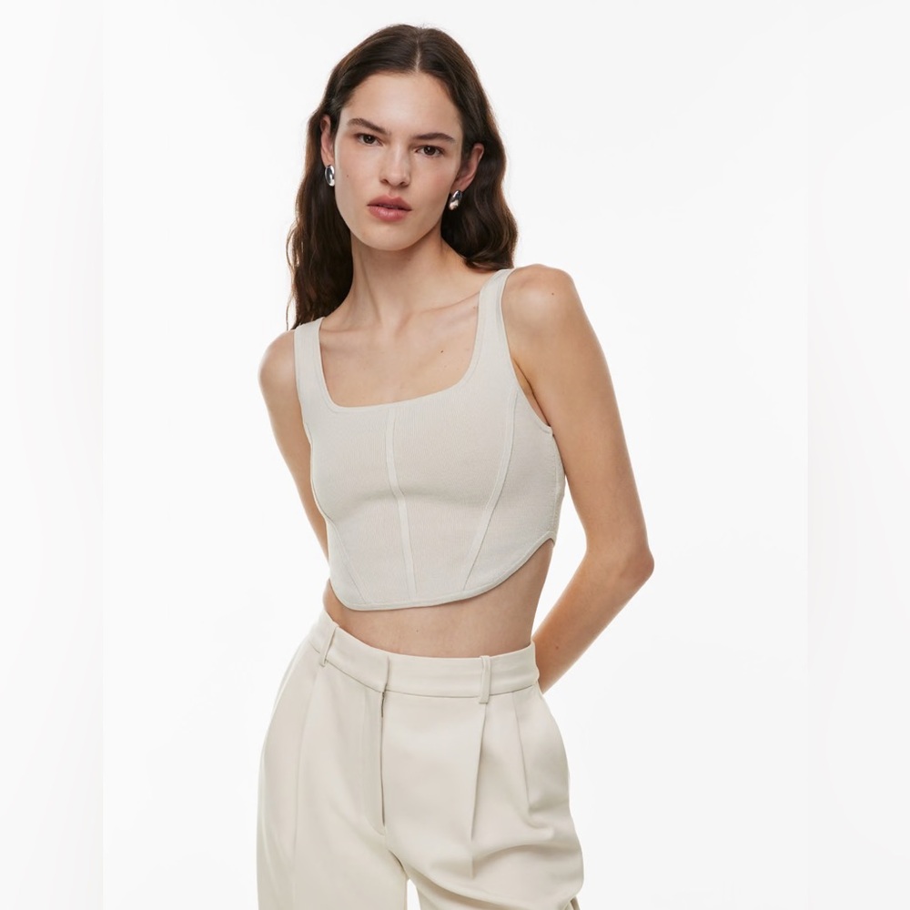 🆕 Aritzia Babaton Scult Knit Bustier Tank